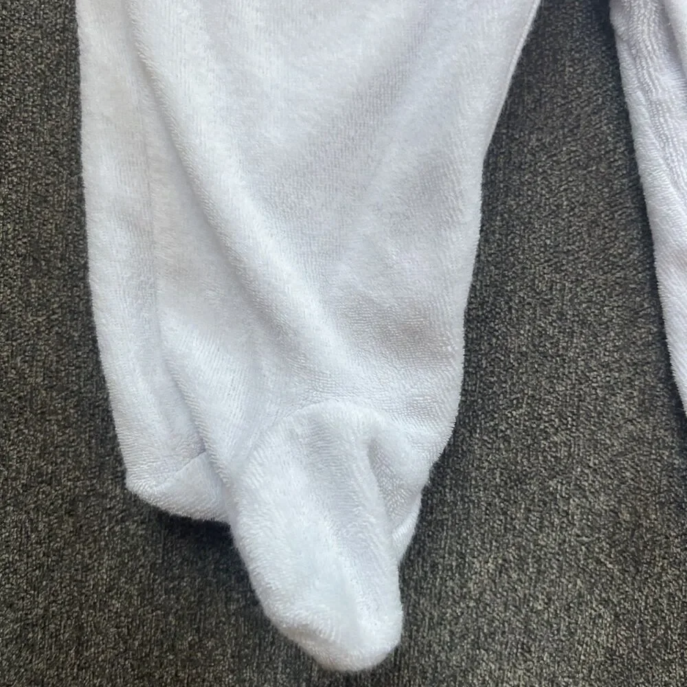 Carters Boys Size‎ 3 Months Romper One Piece Footsie White Snap UP Long Sleeve